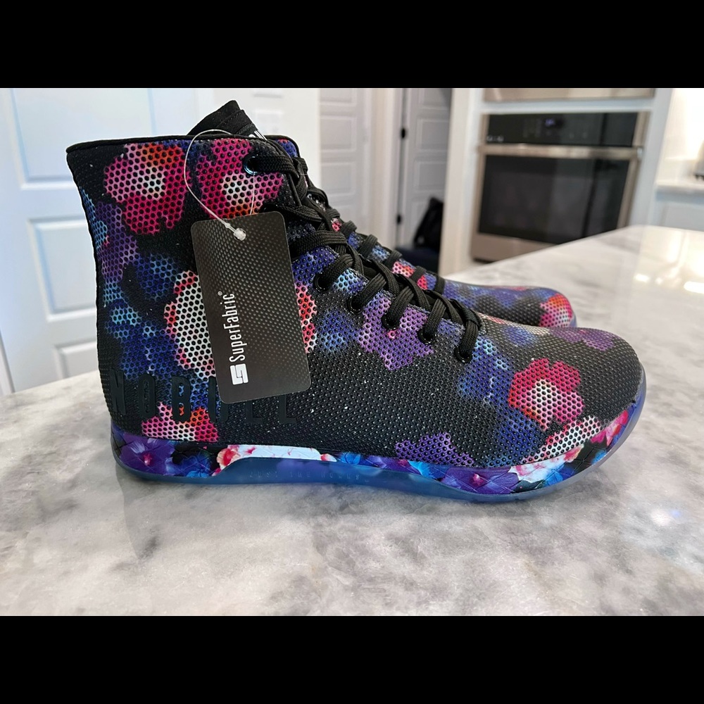 NoBull Floral High-top Trainers